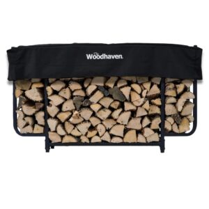 woodhaven 6ft courtyard firewood log rack