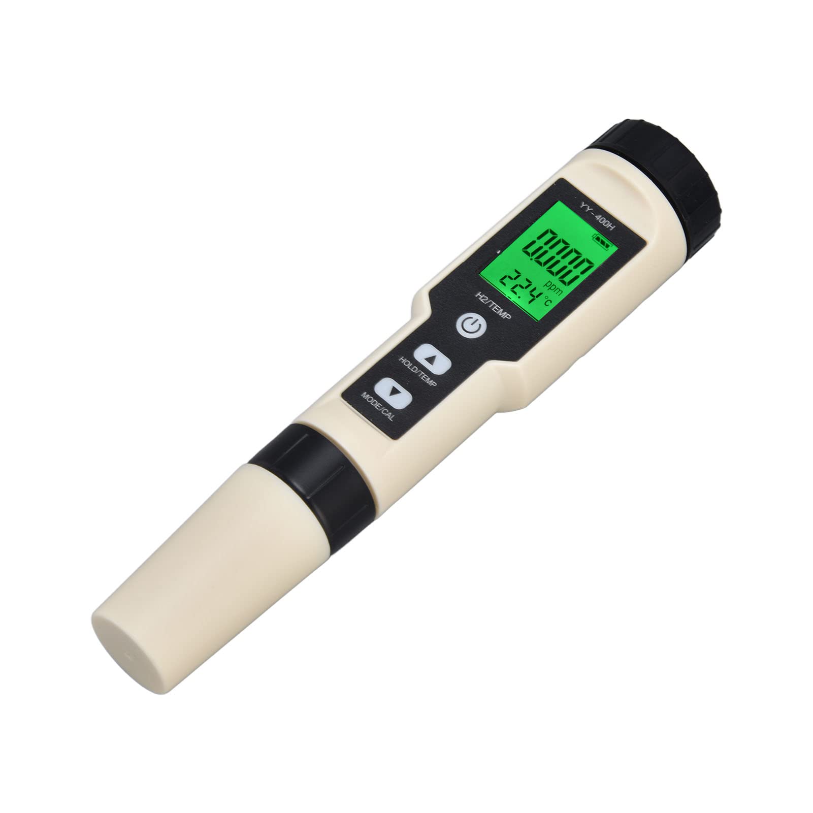 Fishawk Digital Hydrogen Meter, High Accuracy Pen Type H2 Meter Water Quality Tester with ATC, LCD PH TDS Salt PPM Temp Tester Meter for Drinking Water Hydroponics Aquariums Swimming Pool