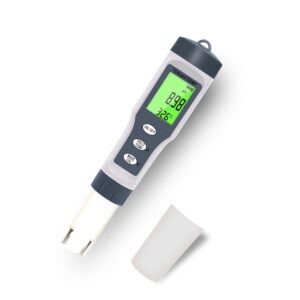 3 in 1 ph meter with tds/temp meter, tds water tester ±0.05 ph high accuracy with 0-14 ph measurement range