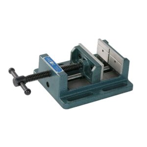 JET JWDP-12, 12-Inch Benchtop Drill Press (716000) and Wilton LP4 Low Profile Drill Press Vise, 4" Jaw Width (11744)