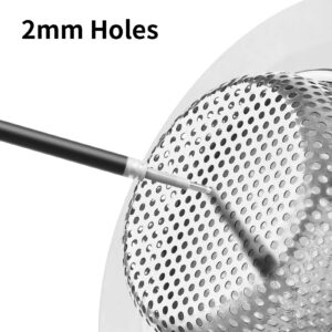 Ohtomber 4 Pack Sink Strainer - Stainless Steel Kitchen Sink Strainers for Kitchen Sink with Large Wide Rim 4.5" Diameter, Sink Food Catcher Drain Strainer Cover for Most Kitchen Sink Drain