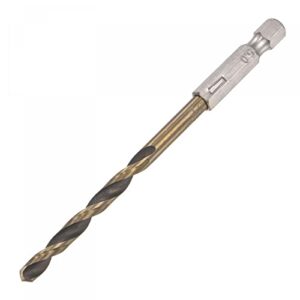 uxcell high speed steel hex shank twist drill bit, 5mm drilling dia with 1/4 inch hex shank 105mm length