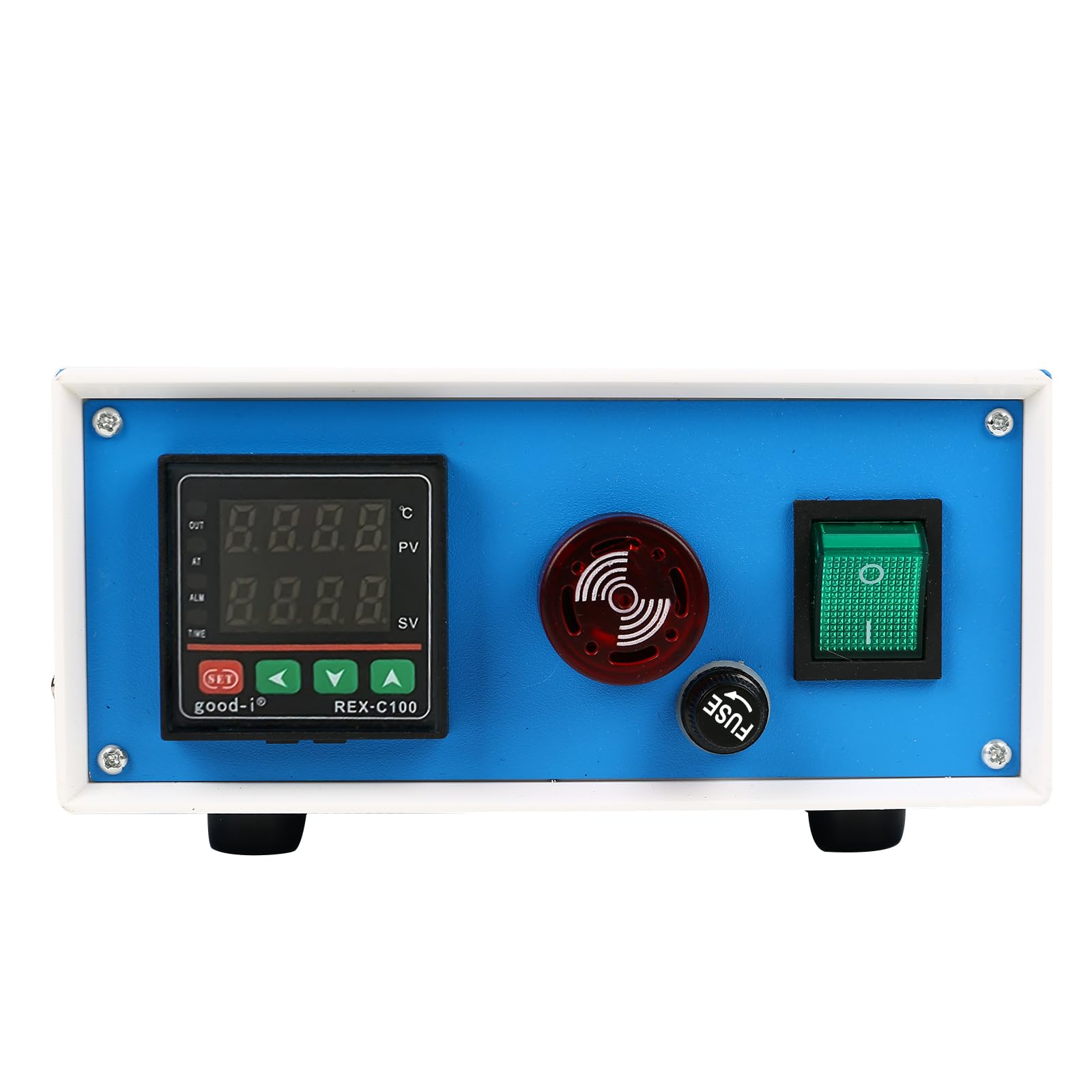 PID Temperature Controllers Thermostat Box, Digital Display REX-C100 Temperature Control Box with Solid State Relay SSR 40DA and K Thermocouple Probe, 100-240V