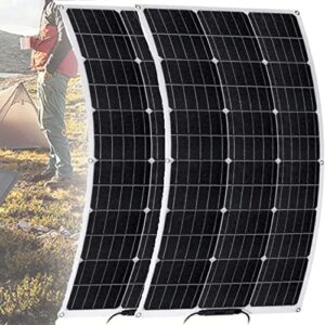 cheirss 400w/800w solar panel 18v etfe flexible solar system solar panel kit complete rv car battery solar charger for car rv boat caravan home rooftop,800w