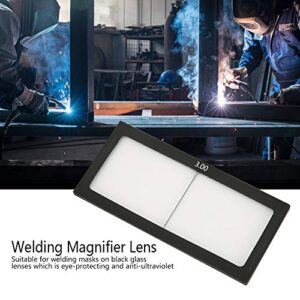 Welder Eyes Glasses, 1.0 1.5 2.0 2.5 3.0 Diopter Welding Glass Magnifier Lens Eye Protecting Helmet Magnifier Welding Magnifier Lens for Welding, Arc Welding, Cutting (3.0)