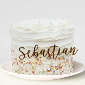 cake name plaque | wedding place card| fast shipping | choose the font and color!! birthday cake decoration | acrylic | laser cut made in the usa