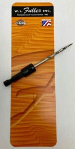 1/8inch high speed taper point drill with hex shank and tps-lock system made in the usa by w.l fuller inc. black 1/8 in
