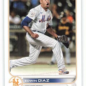 2022 Topps #267 Edwin Diaz New York Mets Series 1 MLB Baseball Trading Card