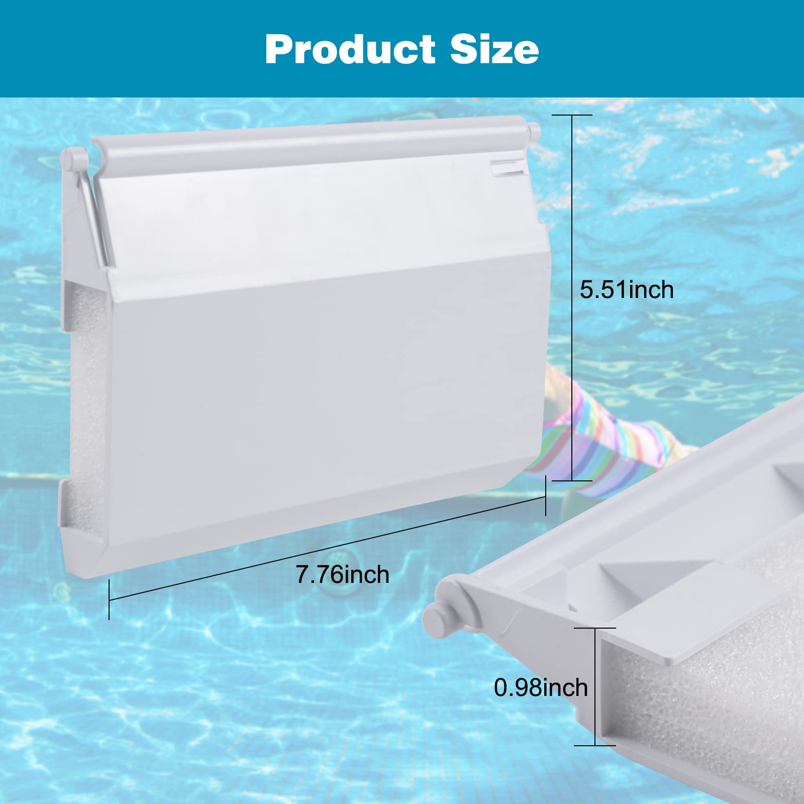 Fuoequl Pool Skimmer Weir Door SP-1082-K Weir Pool Skimmer Inground Fits Models SP1083 SP1084 SP1085 SP1086 SP1075 Skimmer Weir Flap