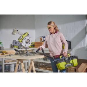 Ryobi ONE+ 18V Lithium-Ion Cordless 3 Gal. Project Wet Dry Vacuum with Accessory Storage, 4.0 Ah Battery, and Charger