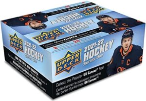 2021-22 upper deck hockey series 1 retail box (24 packs/8 cards: 6 young guns)