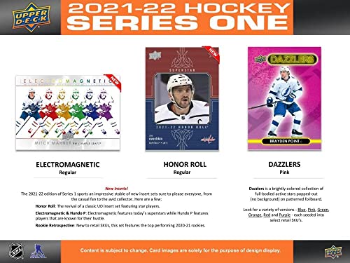 2021-22 Upper Deck Hockey Series 1 Retail Box (24 Packs/8 Cards: 6 Young Guns)