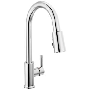 peerless p7912lf-1.0 flute kitchen faucet, 1.0 gpm flow rate, chrome