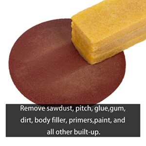 WCIC 3 Pack Abrasive Cleaning Stick 1-1/2" x 1-1/2" x 7-7/8" Natural Rubber Eraser Stick for Sanding Belts & Sanding Discs & Skateboard Grip Cleaner & Woodworking Eraser