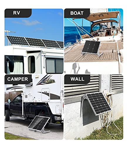 Sun Energise 30W 12V Solar Battery Charger & Maintainer, Built-in Smart MPPT Charge Controllera, Adjustable Mounting Bracket, 12 Volt Solar Panel Trickle Charging Kit for Boat RV Marine Trailer Camper