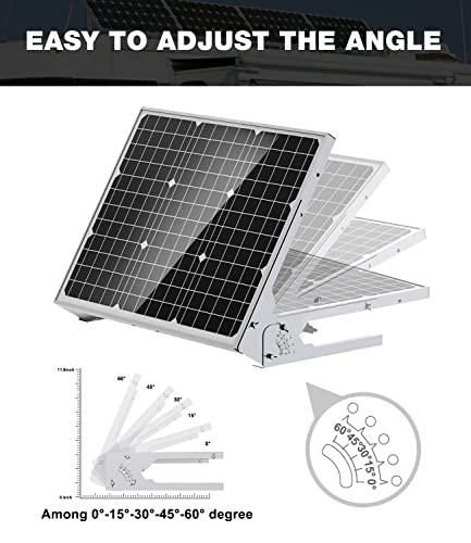 Sun Energise 30W 12V Solar Battery Charger & Maintainer, Built-in Smart MPPT Charge Controllera, Adjustable Mounting Bracket, 12 Volt Solar Panel Trickle Charging Kit for Boat RV Marine Trailer Camper