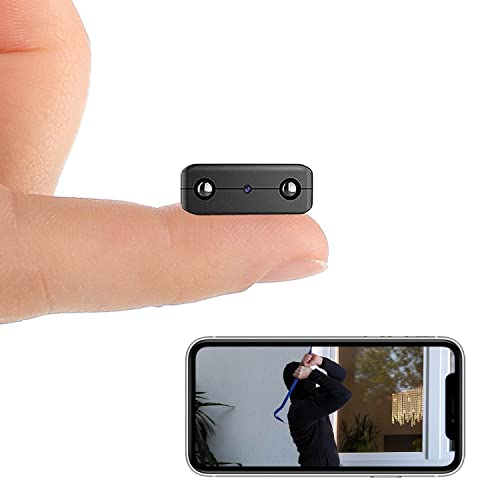 WCFHS Mini Spy Camera WiFi Wireless Hidden Cameras, 0.4*1.3*1.5in, HD1080P Night Vision, Nanny Cams Wireless with Cell Phone App and Sound, Suitable for Outdoor, Indoor, Pet Camera. (27 spy camera)