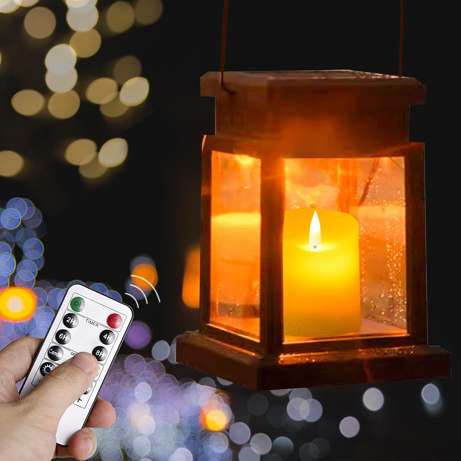 Kammoy Rechargeable Flameless Candle, LED Flickering Candles Tea Lights Pillar Candles Sets with Adjustable Brightness and Timing Remote, Warm Light for Wedding, Valentine's Day, Halloween, Christmas