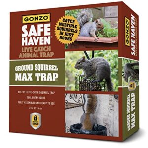 GONZO 8003 Safe Haven Live Catch Trap, Ground Squirrel