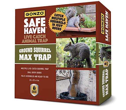 GONZO 8003 Safe Haven Live Catch Trap, Ground Squirrel