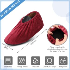 11 Pairs Reusable Non Slip Cloth Shoe Covers Washable Thickened Boot Shoe Covers for Indoors and Households, 11 Colors