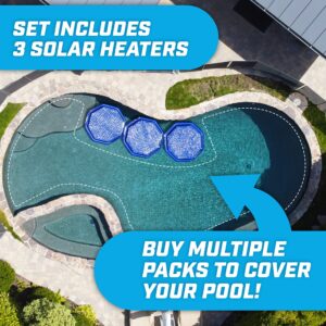 GoFloats Inflatable Solar Pool Heaters 3 Pack or 12 Pack - Affordable Pool Heating and Insulation
