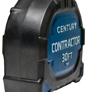 Century Drill & Tool 72843 Contractor Fractional/Metric Tape Measure, 30-Foot