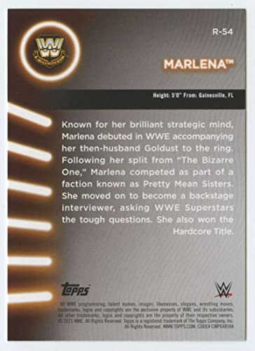 2021 Topps WWE Women's Division Roster #R-54 Marlena Official World Wrestling Entertainment Trading Card in Raw (NM or Better) Condition