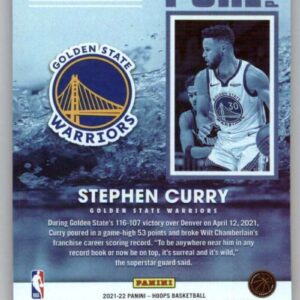 2021-22 Panini Hoops Pure Players #8 Stephen Curry Golden State Warriors NBA Basketball Trading Card