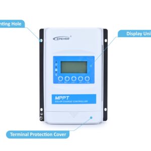 EPEVER XTRA2210N Series MPPT Solar Charge Controller, 20A Max Charge/Discharge, High-Efficiency Energy Conversion, Ideal for Off-Grid PV Systems