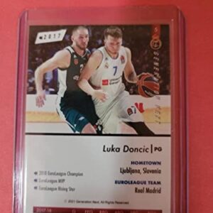 Luka Doncic 2017 Rookie Replay Card RC Real Madrid Dallas Mavericks