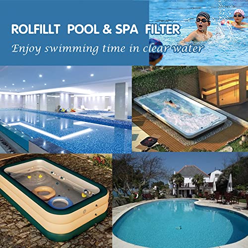 ROLFILLT PRB25-IN Hot Tub Filter Replace Pleatco PRB25-IN,Unicel C-4326, Guardian 413-106, Filbur FC-2375, 3005845, 17-2327, 100586, 33521, 25392, 817-2500, 5X13 Drop in Spa Filter 2 Pack