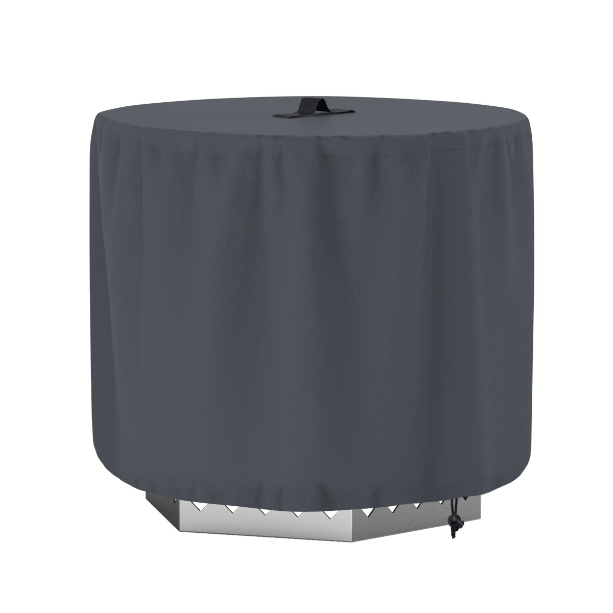 Fire Pit Cover for Solo Stove Bonfire 15" Fire Pit, 600D Heavy Duty Polyester Weatherpoof Cover for Solo Stove Yukon Professional Firepit Bonfire Shelter