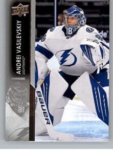 2021-22 upper deck #165 andrei vasilevskiy tampa bay lightning series 1 nhl hockey base trading card