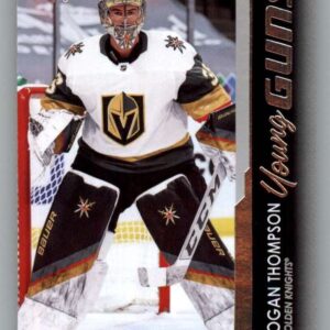 2021-22 Upper Deck #219 Logan Thompson Young Guns RC Rookie Vegas Golden Knights Series 1 NHL Hockey Base Trading Card