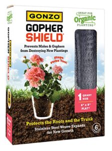 gonzo 5036 gopher shield, stainless steel