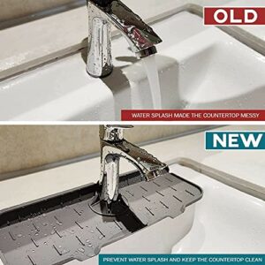 Faucet and counter top water drain., Gray, 36cmX14cmX0.8cm