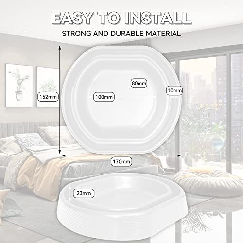 Bed Bug Interceptors | Bed Bug Interceptor Traps | Insect Trap, Monitor, and Detector for Bed Legs (White - 8 Pcs)