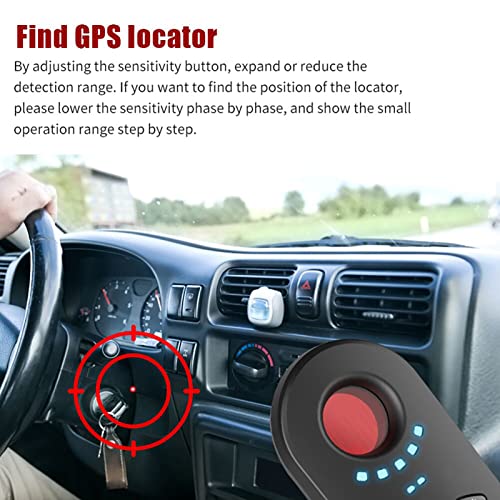 OVEHEL Anti Spy Detector, Bug Detector,Hidden Camera Detectors,GPS Detector Signal Scanner Device Detector for GPS Tracker Listening Device Camera Finder (Black)