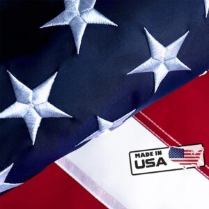 cheeerrrs llc american flag, embroidered stars, extremely durable & fade resistant us flag, long-lasting use american flag for outside, 3x5 ft us flag, lla