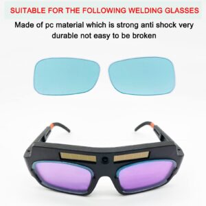 Melgweldr Welding Glasses Auto Darkening,Solar Welding Goggles Welder Safety Eye Protection Anti-Flog Anti-glare PC Goggles with 10-PACK Welding Glasses Protective Lens