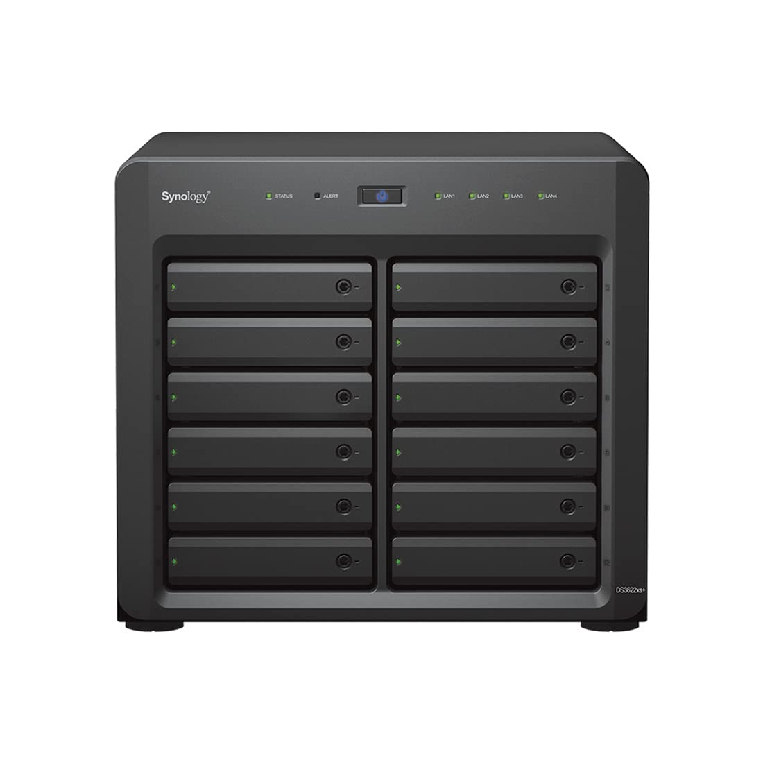 Synology DiskStation DS3622xs+ NAS Server with Xeon 2.2GHz CPU, 48GB Memory, 216TB HDD Storage, 2 x 10GbE LAN Ports, DSM Operating System