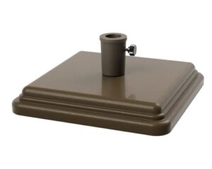 us weight 40 pound umbrella base designed to be used with a patio table (bronze) (fub40bz)