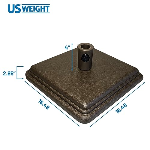 US Weight 40 Pound Umbrella Base Designed to be Used with a Patio Table (Bronze) (FUB40BZ)