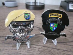 oneworldtreasures 75th ranger regiment army rangers lead the way usasoc beret skull challenge coin