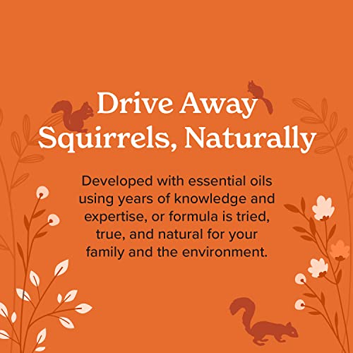 Vine Homecare - Squirrel Control Spray - Natural, Non-Toxic Squirrel Repellent - Quick, Easy Pest Control - Safe for Use Around Children and Pets - Made with Essential Oils - 32 OZ