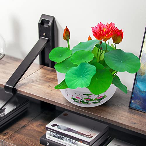 YARNOW Succulent Plant Pots Hydroponic Lotus Flowerpot Planter Desktop Flower Pots Bonsai Planter Cute Planting Container