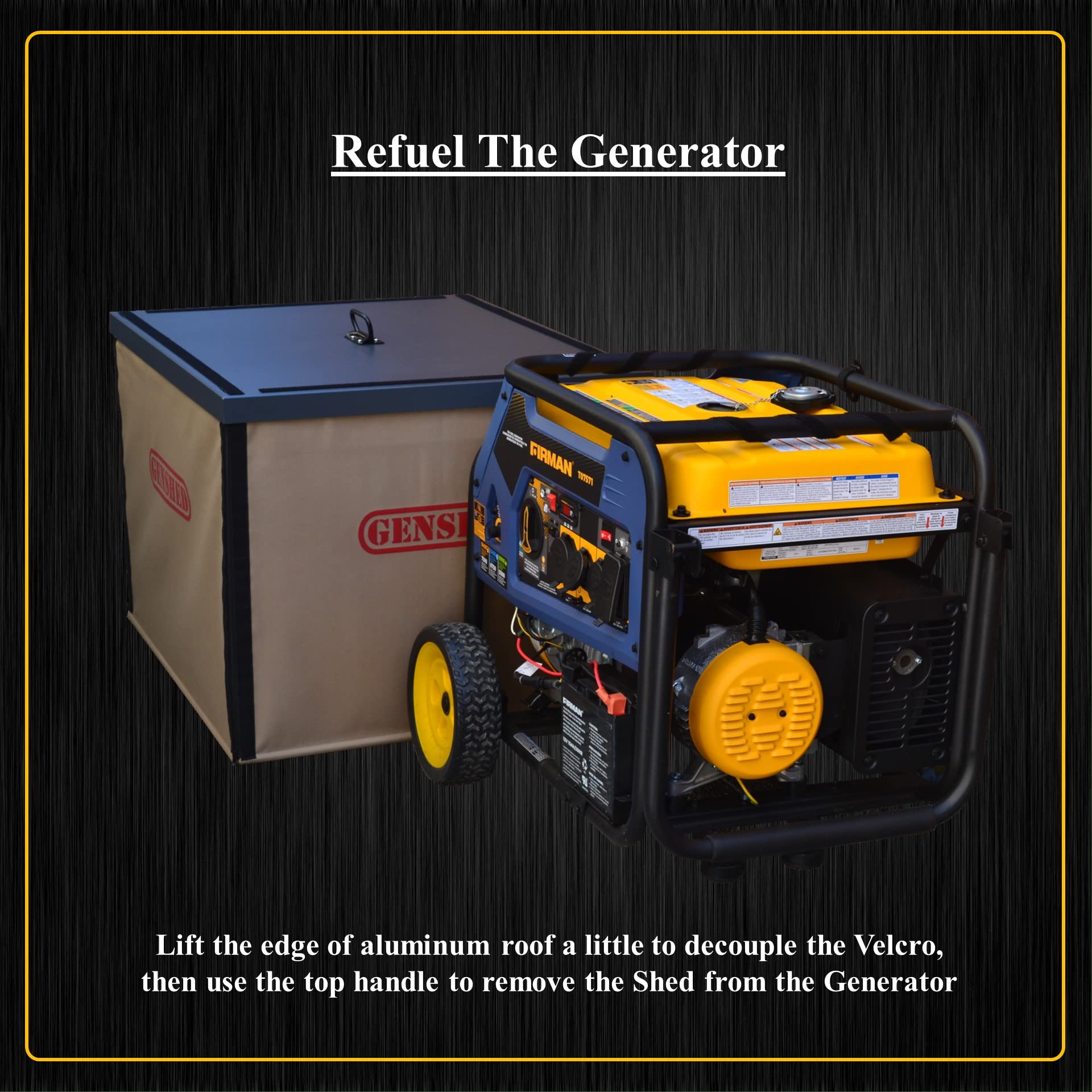 GENSHED Generator Shed - Generator covers while running & Generator Enclosure for Storage. Running Cover for both Inverter & Gas Generator From 2.5K to 15K. (GCE)