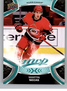 2021-22 upper deck mvp #174 martin necas carolina hurricanes nhl hockey trading card