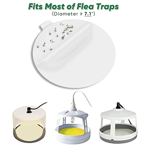 15PCS Flea Trap Refills, 7.1 in Flea Trap Refill Discs Replacement Glue Boards Fits Most Model of Indoor Flea Killer Fly Killer Insect Trap, Fly Trap Refill Glue Pads